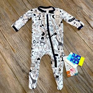 Kickee Pants Footie w/ Zipper NWT